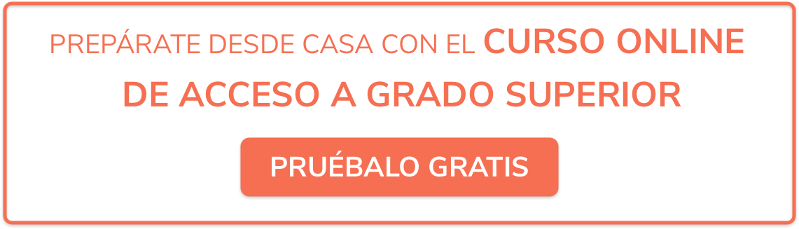 curso de acceso a grado superior